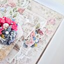 Delikatna kartka w stylu shabby chic - ręcznie robiona pamiątka