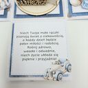 Ekskluzywny mini box 8x8x8 cm na roczek - pamiątka na pierwsze urodziny