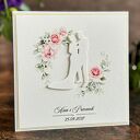 Personalizowana kartka ślubna handmade z ozdobną kopertą