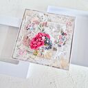 Delikatna kartka w stylu shabby chic - ręcznie robiona pamiątka