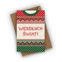 Kartka świąteczna - wesołych świąt