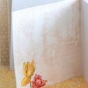 Spełnienia marzeń - kartka handmade z kotkiem w makach i ozdobną kopertą