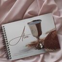 Personalizowany drewniany album na I Komunię Świętą dla chłopca