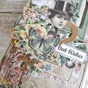 Kartka Best Wishes w stylu steampunk - elegancki prezent na urodziny