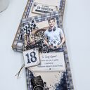 Kartka na 18 urodziny dla chłopaka z pudełkiem - handmade DL