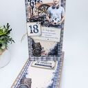 Kartka na 18 urodziny dla chłopaka z pudełkiem - handmade DL
