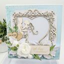 Ręcznie robiona kartka ślubna pop-up 15x15 cm w pudełku