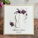 Elegancka kartka ślubna w ozdobnej kopercie, WE29