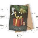 Kartka świąteczna z aniołkiem - Magicznych Świąt