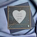 I LOVE YOU TO THE MOON AND BACK - kartka walentynkowa, miłosna