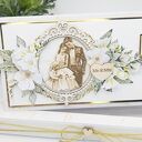 Elegancka kartka ślubna DL z pudełkiem na pieniądze