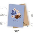 Kartka z podziękowaniem „Dziękuję”