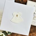 Elegancka kartka na Chrzest Święty z ozdobną kopertą - personalizowana