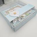 Ręcznie robiona kartka ślubna pop-up 15x15 cm w pudełku