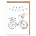 Kartka ślubna z rowerem - "Just Married"