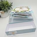 Ręcznie robiona kartka ślubna pop-up 15x15 cm w pudełku