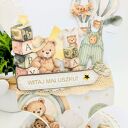 Kartka na narodziny chłopca w pudełku - Witaj Maluszku (body 3D)