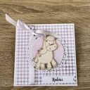 Kartka na urodziny roczek babyshower