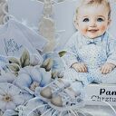 Pamiątka Chrztu Świętego w pudełku 14x14 cm - kartka ręcznie robiona z życzeniami