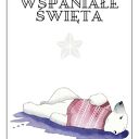 Kartka bożonarodzeniowa „Niedźwiedź z gwiazdą” - ręcznie malowana akwarelami