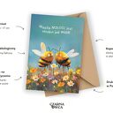 Kartka ślubna dla Młodej Pary - Wasza miłość jest słodka jak miód
