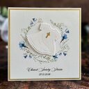 Elegancka kartka na Chrzest Święty chłopca - personalizowana pamiątka