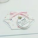 Kartka gratulacyjna na narodziny - Mini Pampers w stylu shabby chic