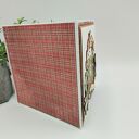 Kartka świąteczna z zimowym kubkiem i napisem „Wesołych Świąt” - handmade