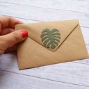 Kartka w pudełku MONSTERA EKO II na ślub - personalizowana pamiątka