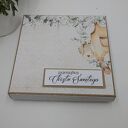 Ręcznie robiona kartka pamiątka chrztu w stylu scrapbooking