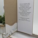 Ręcznie robiona kartka na chrzest z aniołkiem - pamiątka w pudełku