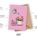 Kartka urodzinowa - nie przestawaj podlewać swoich marzeń