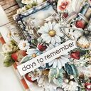 Kartka Days to Remember z życzeniami - ręcznie robiona pamiątka na prezent