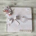 Album handmade 25x25 i kartka w pudełku - Chrzest Święty oraz Pierwsze Urodziny