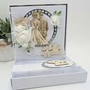 Kartka ślubna w pudełku - ręcznie robiona, elegancka