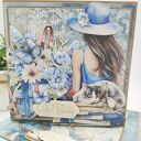 Elegancka kartka scrapbooking „Dla Ciebie” z pudełkiem na imieniny lub urodziny