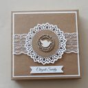 Kartka na chrzest święty - buciki