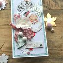 Zestaw 2 kartek świątecznych na Boże Narodzenie - handmade scrapbooking