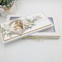 Elegancka kartka ślubna DL z pudełkiem na pieniądze