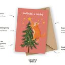 Kartka świąteczna - gwiazdki z nieba
