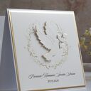 Ręcznie robiona kartka na Komunię Linia Gold z ozdobną kopertą