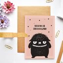 Kartka walentynkowa z potworem - Strasznie Cię kocham