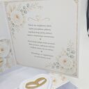 Elegancka kartka ślubna w pudełku z życzeniami