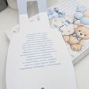 Kartka na roczek dla chłopca - ogrodniczki 3D w ozdobnym pudełku