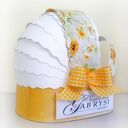 Kartka pamiątka Chrztu Świętego, Pudełko dla dziewczynki, Box