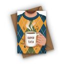 Kartka na dzień taty - kubek super
