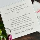 Elegancka kartka ślubna WP17 (14x14) z ozdobną kopertą - personalizowana