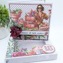 Kartka na 18 urodziny w pudełku - ręcznie robiona scrapbooking