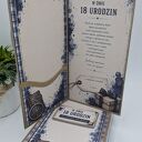 Kartka na 18 urodziny dla chłopaka z pudełkiem - handmade DL