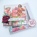 Kartka na 18 urodziny w pudełku - ręcznie robiona scrapbooking